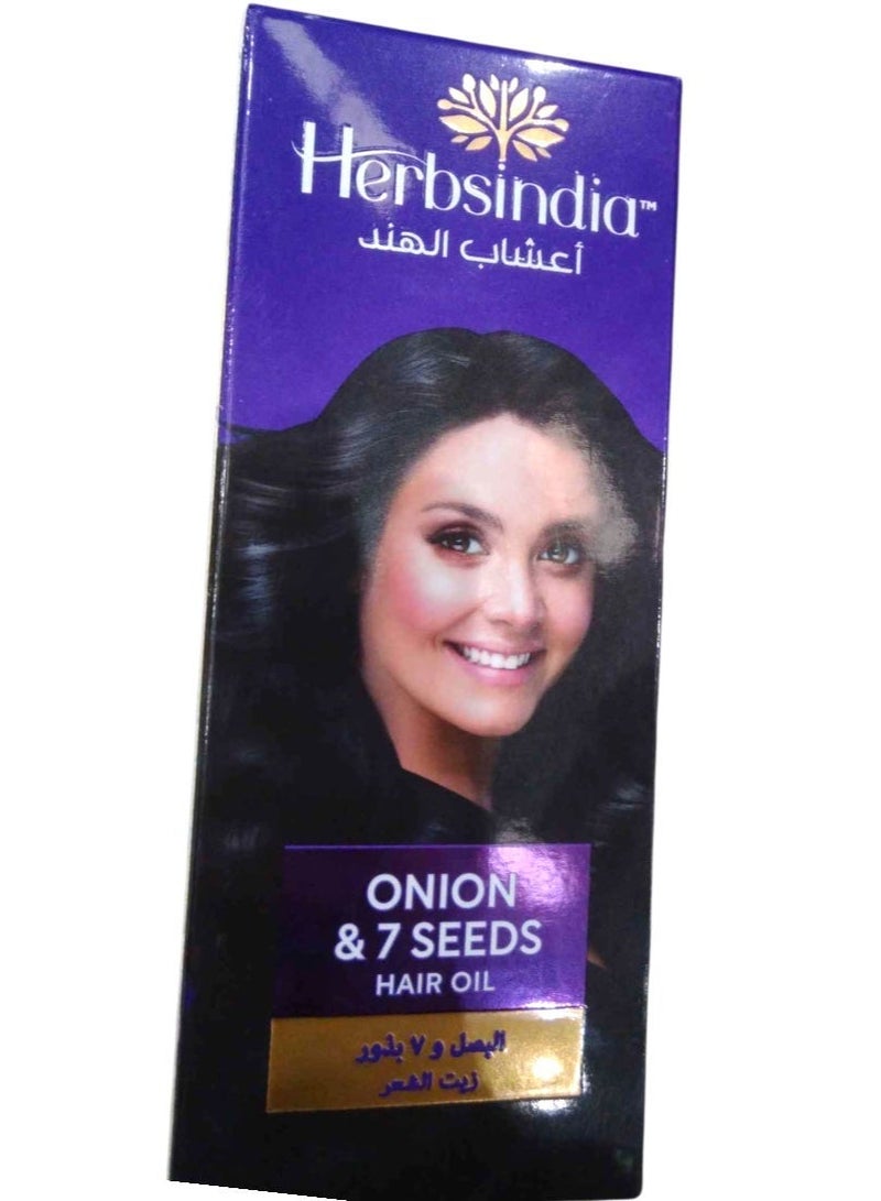 Herbsindia Onion & 7 Seeds Hair Oil 180Ml - Image 2