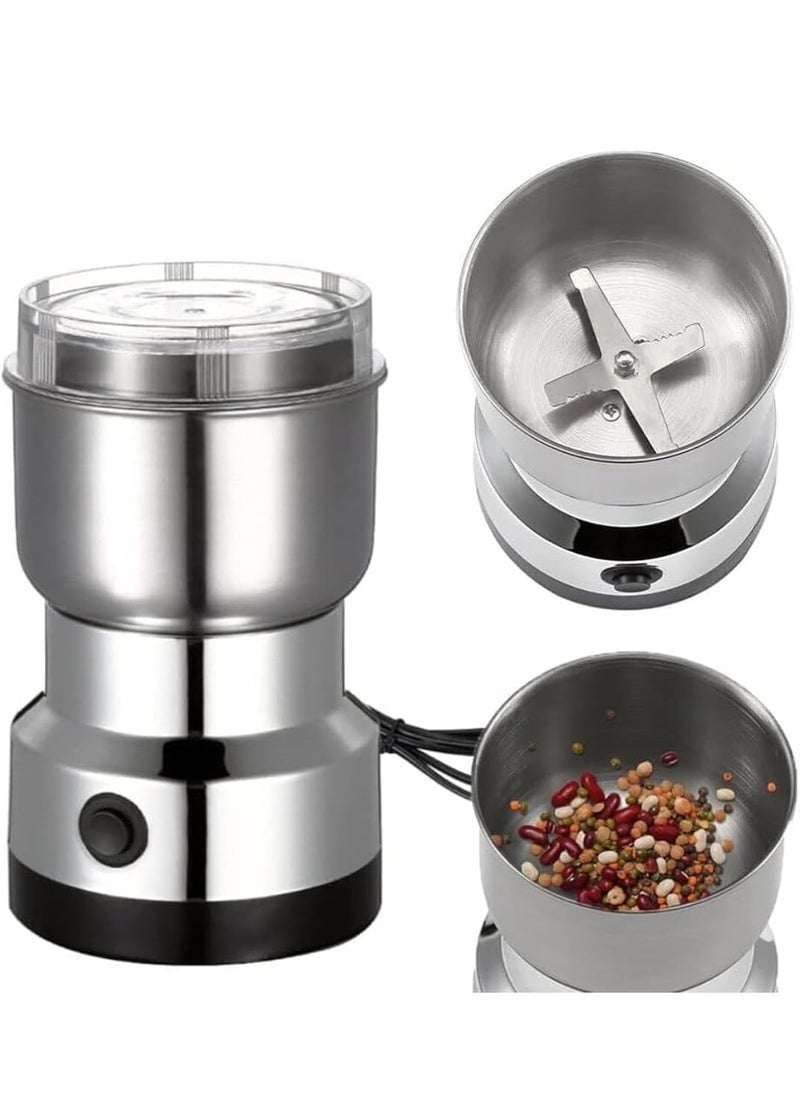 SLIVERS CRIEST - Stainless Steel Nima Multifunctional Grinder Smash Machine Coffee Beans Electric Grinder and Coffee Maker Household Electric Mixer Grinder - Image 1