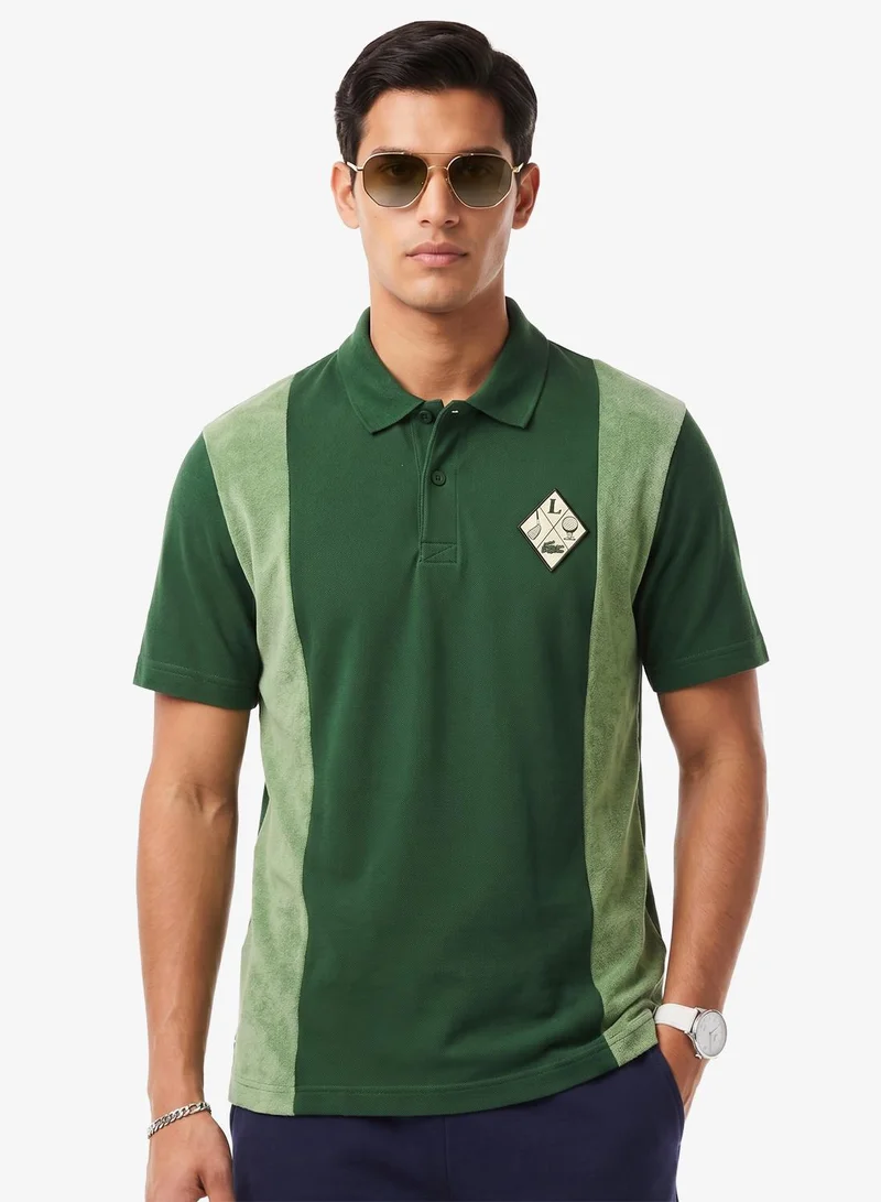 لاكوست Relaxed Fit PiquÃ© And Toweling Golf Polo