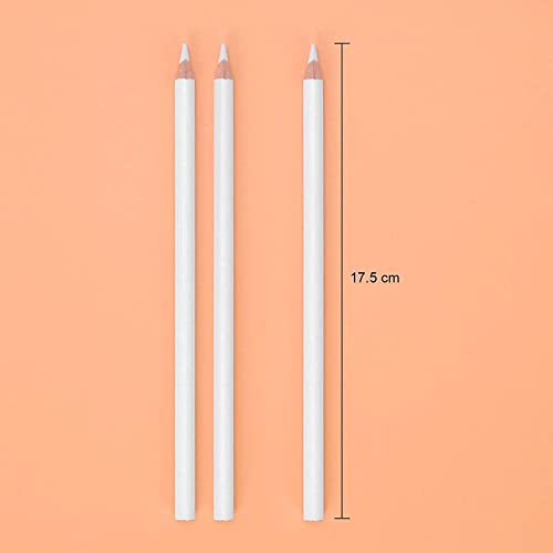 URBAN BOX 3Pcs Medium White Charcoal Pencils Graphite Drawing Painting Sketch Pencils With Detail Precision Pen Knife Sharpening Blade - Image 2