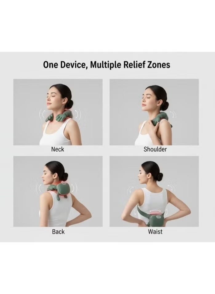 DEJIN ZoserX - Bionic Heated Massager, Wireless Portable Shiatsu Neck and Back Massager, Electric Deep Tissue 4D Kneading, Simulated Human Hand Design - Image 4