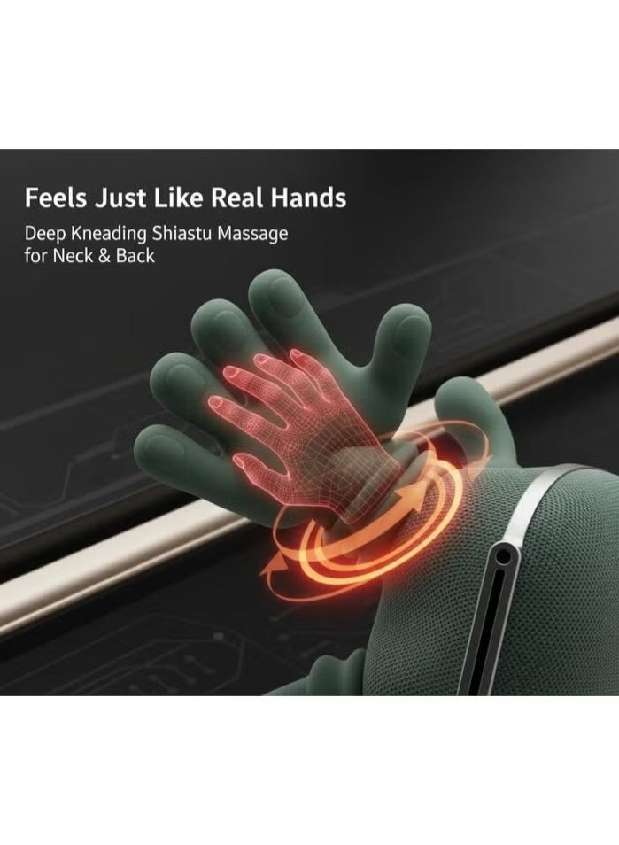 DEJIN ZoserX - Bionic Heated Massager, Wireless Portable Shiatsu Neck and Back Massager, Electric Deep Tissue 4D Kneading, Simulated Human Hand Design - Image 5