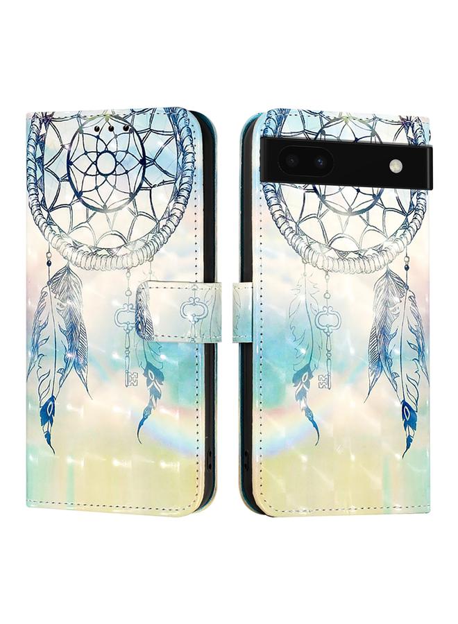 اس-توب جراب هاتف Google Pixel 6a من الجلد بتصميم ثلاثي الأبعاد مع قلاب أفقي - Image 2