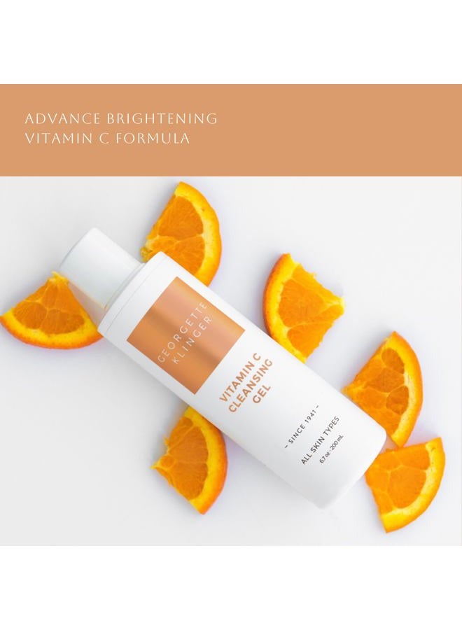 GEORGETTE KLINGER Vitamin C Cleansing Gel by – Non-Foaming Face Wash & Anti-Aging Facial Cleanser for All Skin Types to Clarify & Reduce Dark Spots with Kakadu Plum & Natural Citrus Extracts - Image 2