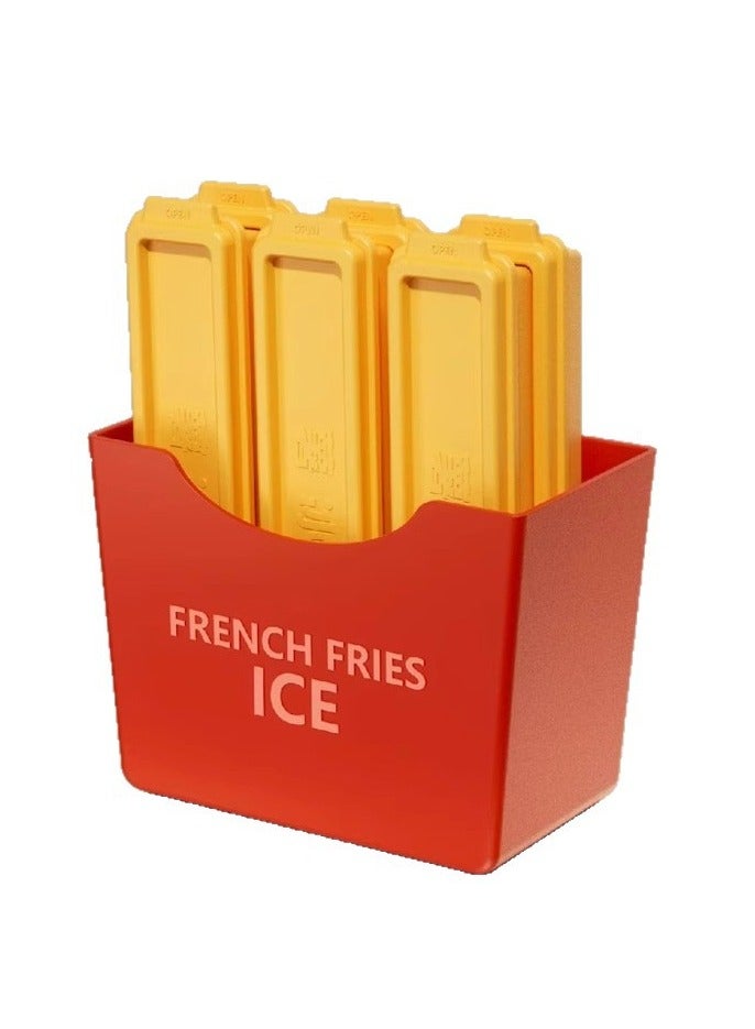 Betaoby 6 PC Magnetic French Fries Ice Tray, Easy-to-Remove Decorative Fridge Magnet - Image 1