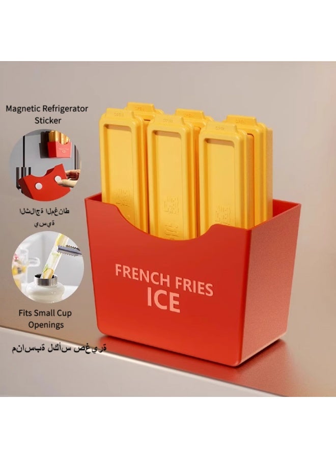 Betaoby 6 PC Magnetic French Fries Ice Tray, Easy-to-Remove Decorative Fridge Magnet - Image 2
