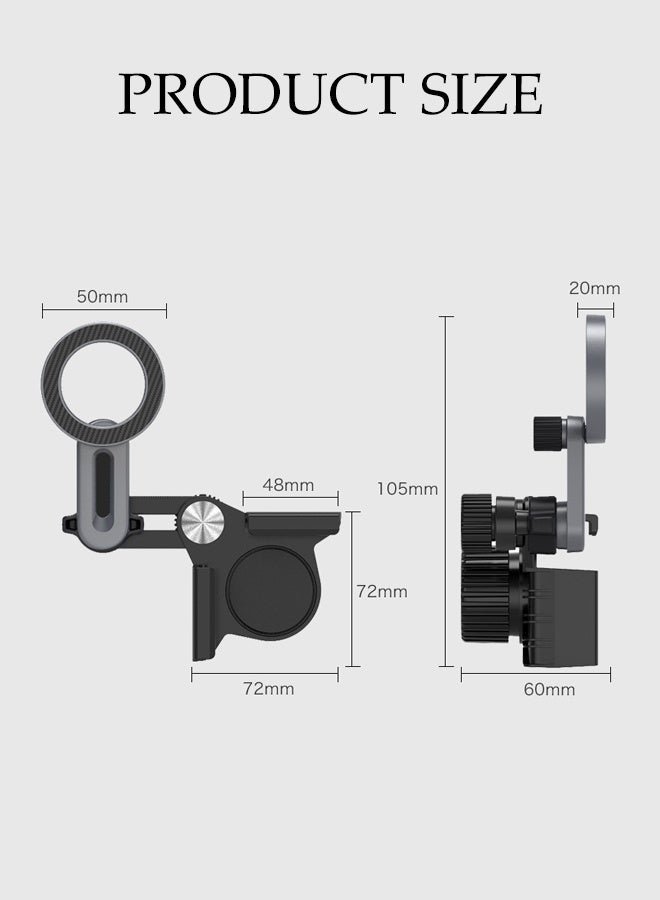 DUNISO Magnetic Car Phone Holder 360° Rotation Magnetic Phone Mount Foldable Magnetic Car Phone Holder Adjustable Flexible Arm Multi Functional Phone Durable Bracket - Image 4