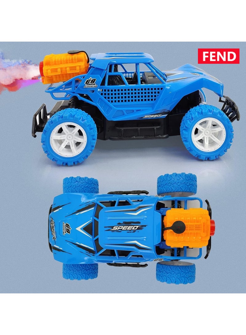 Fend Rechargable Remote Control Water Spray Runner Climbing Car with Rear Fog LED Light for Kids Blue - Image 3