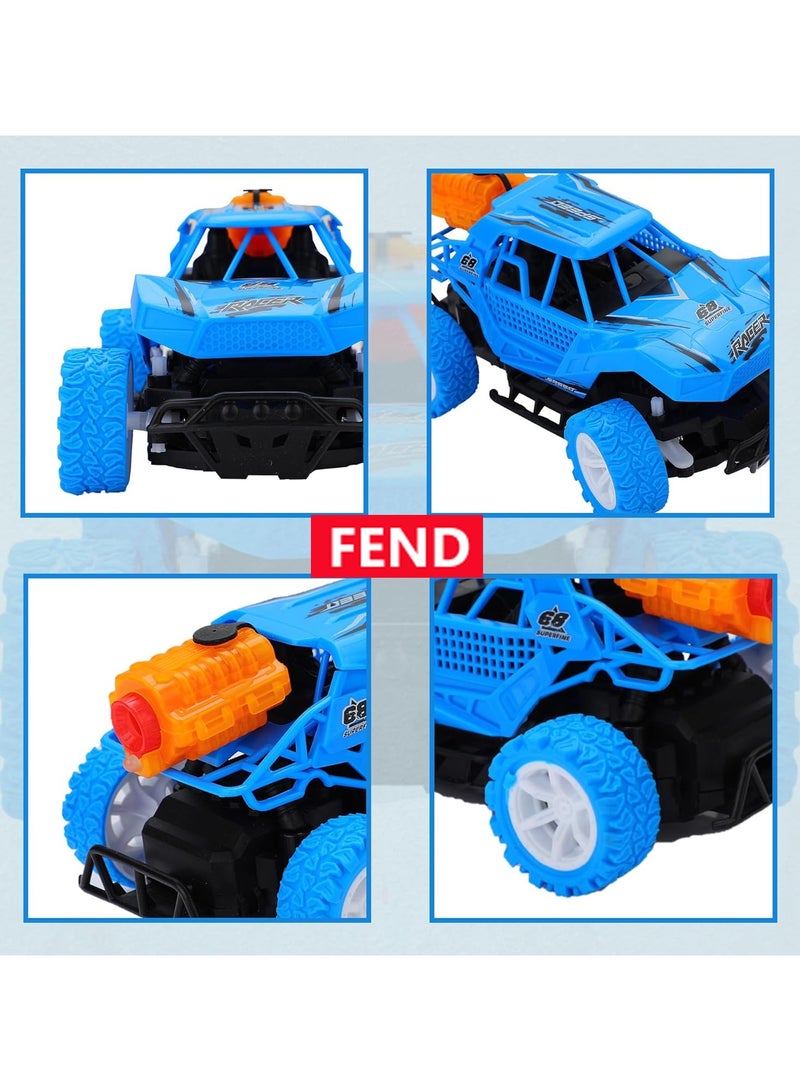 Fend Rechargable Remote Control Water Spray Runner Climbing Car with Rear Fog LED Light for Kids Blue - Image 4