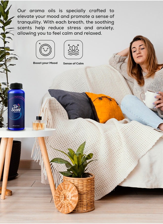 Dr Scent Diffuser Aroma Primum | Dubai Scent - With Gentle and Natural Hints of Blueberry, Safron, White Musk, Rosemary and Amber (500ml)  - Image 4