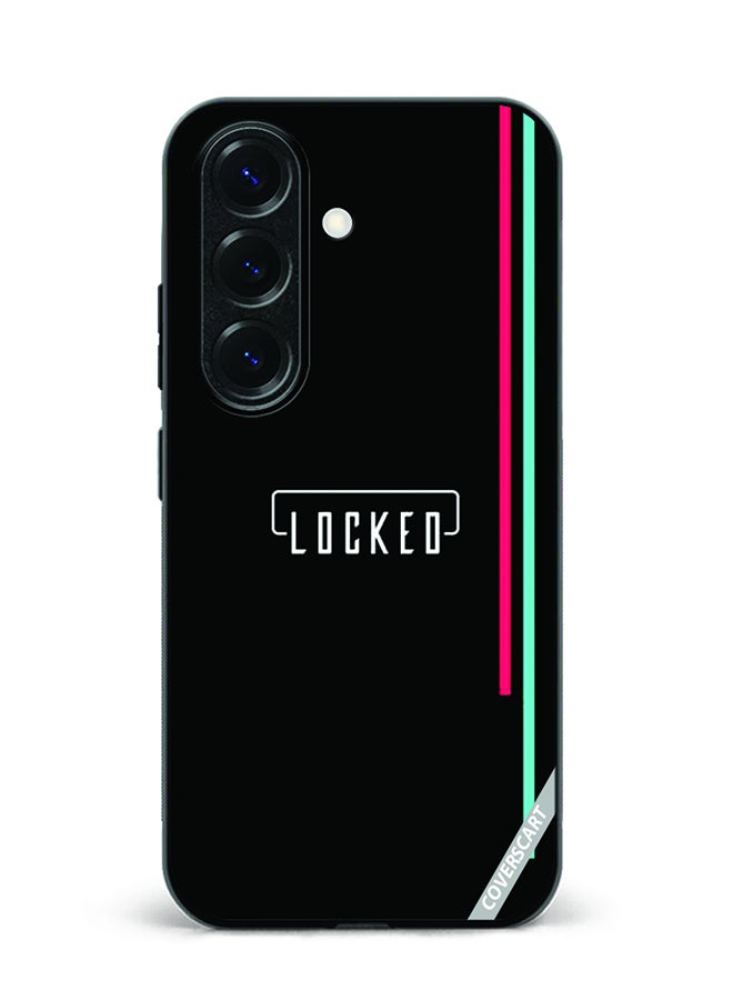 COVERSCART Protective Case Cover For Samsung Galaxy S25 Locked Design Black