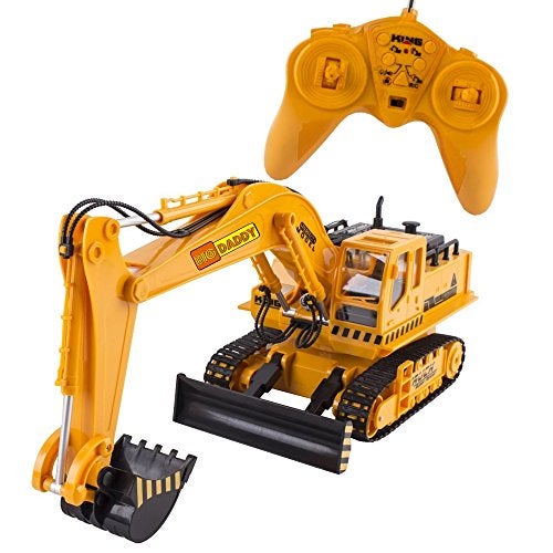 Big Daddy BigDaddy Full Functional Excavator Electric Rc Remote Control Construction Tractor Toy with Lights and SoundsIndoor Outdoor Play Activity - Image 1