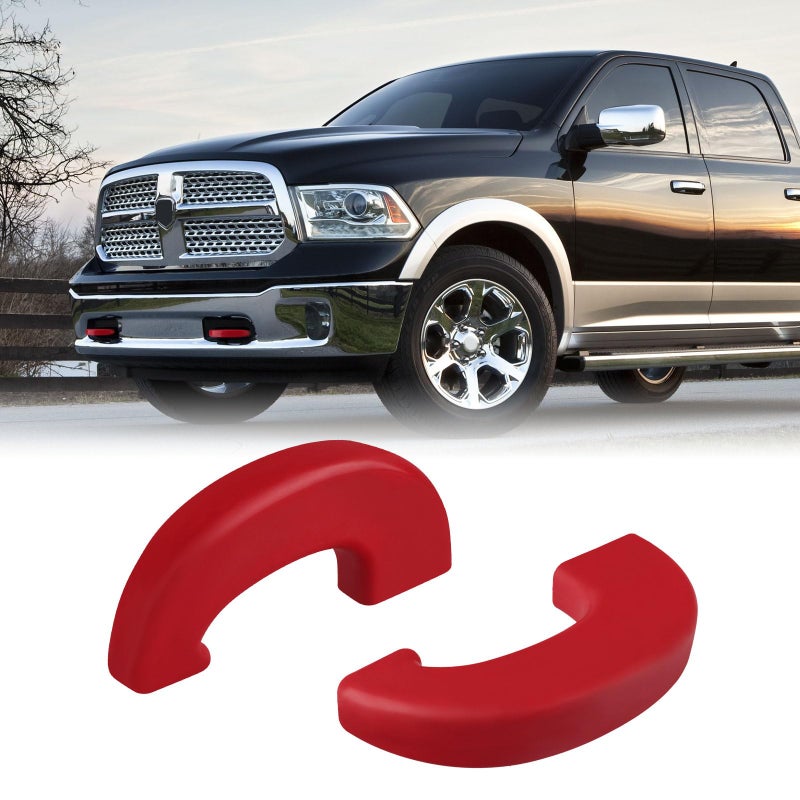 TECHPICCO Tow Hooks Covers Hitch Covers Front customized Car Tow Hooks Compatible with Dodge RAM 1500 20092018RAM 1500 DS Classic 20192025 Not fit Rebel Warlock Red