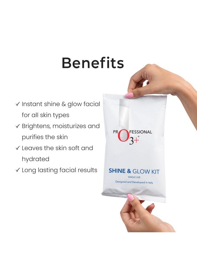 O3+ Shine & Glow Mono Dose Facial Kit (32G+6Ml)  - Image 1