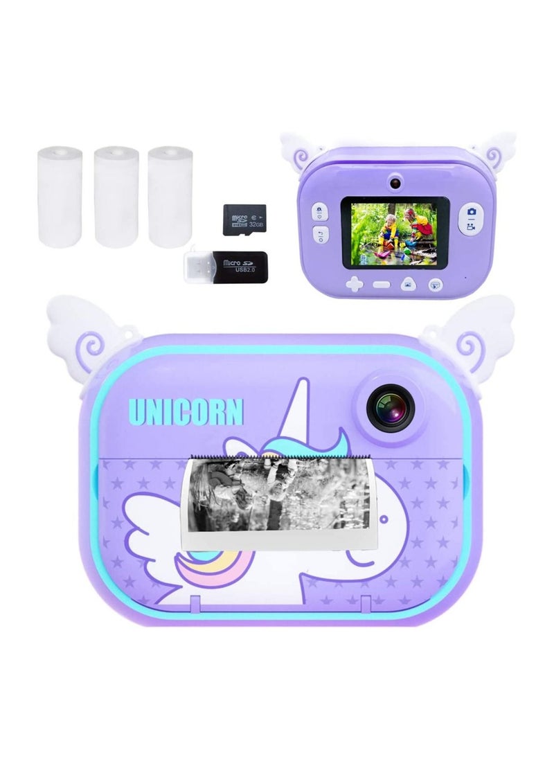 Cool Baby - Instant Print Camera  with Paper Film 3-12 Years Old Children Mini Learning Toy Camera Gifts for Birthday Holiday Travel - Image 1