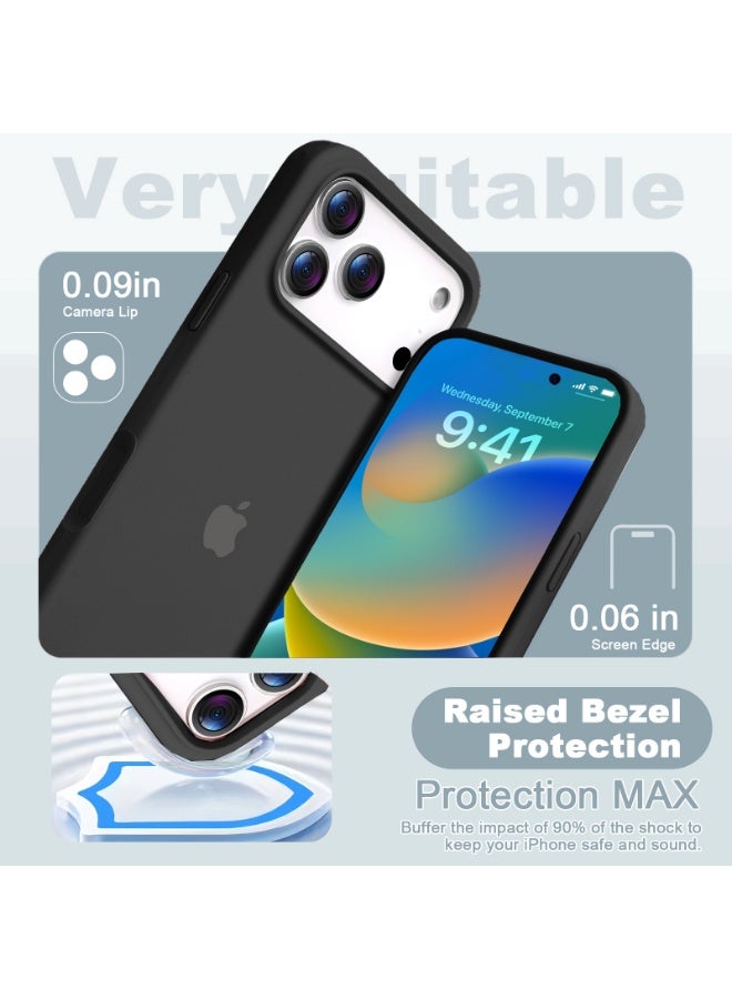 أوللاي آيفون 17 برو ماكس كيس واقي، مادة السيليكون، مقاومة للصدمات مع حماية عدسة الكاميرا وتغطية زر التحكم، غطاء واقي مضاد للصدمة الهاتف المحمول، متوافق مع إكسسوارات MagSafe - Image 4