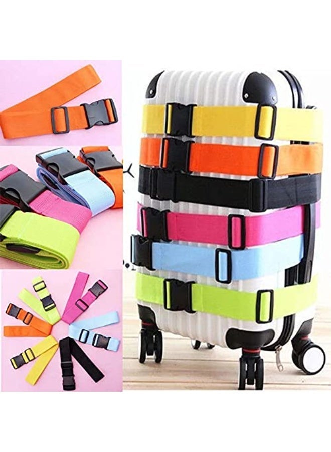 jaexest 2 Pack Suitcase Straps with Quick Release Buckle, Bright Color, Yellow - Image 5