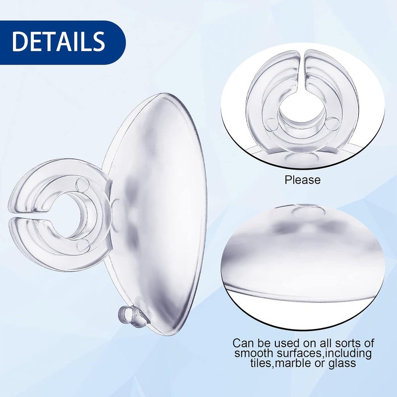 Skyley Christmas Light Holders Mini Hang Christmas Light Clips Suction Cup Clips Shower Suction Cup Hooks Outdoor Seasonal Lighting Hooks for Window Glass Home Bathroom Kitchen(200 Pcs) - Image 3