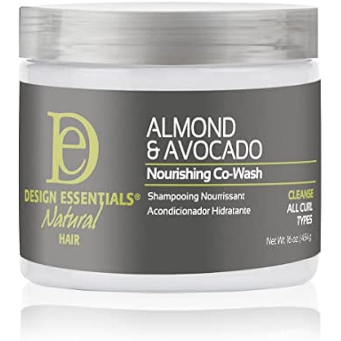 Design Essentials NATURAL ALMOND & AVOCADO NOURISHING CO-WASH, WHITE, 1 LB - Image 2