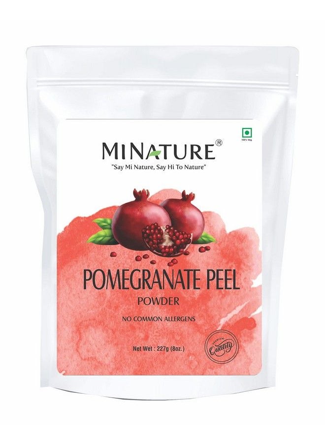 mi nature - Pure And Natural Antioxidants Pomegranate Peel Powder (Punica Granatum) For Skin And Hair Mask; 227G(8Oz) (1/2 Lb) - Image 1