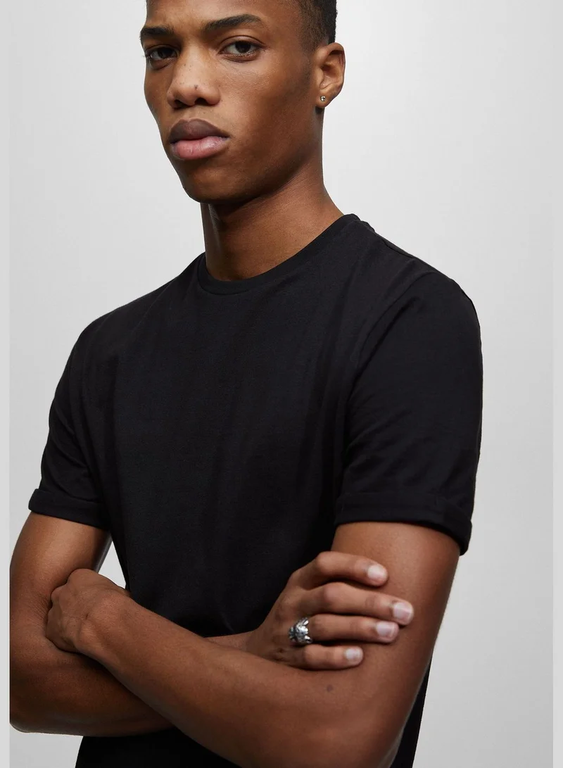 PULL&BEAR Basic muscle fit T-shirt