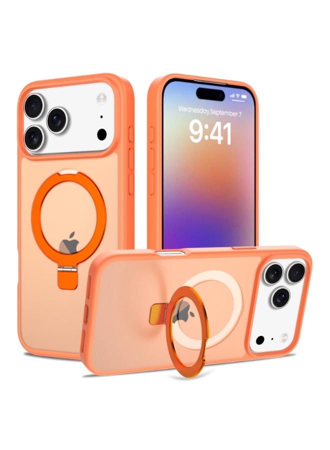 ZXING Military Grade MagSafe iPhone 17 Pro Max Case in Orange with Drop Protection and Adjustable Stand and Slim Profile - Image 2