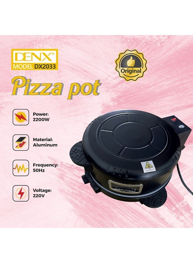 DENX DX2033 Electric Home Bread Maker/Pizza Oven, 30cm, 2200W - Image 3