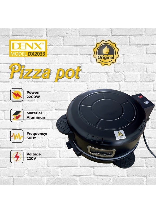 DENX DX2033 Electric Home Bread Maker/Pizza Oven, 30cm, 2200W - Image 2