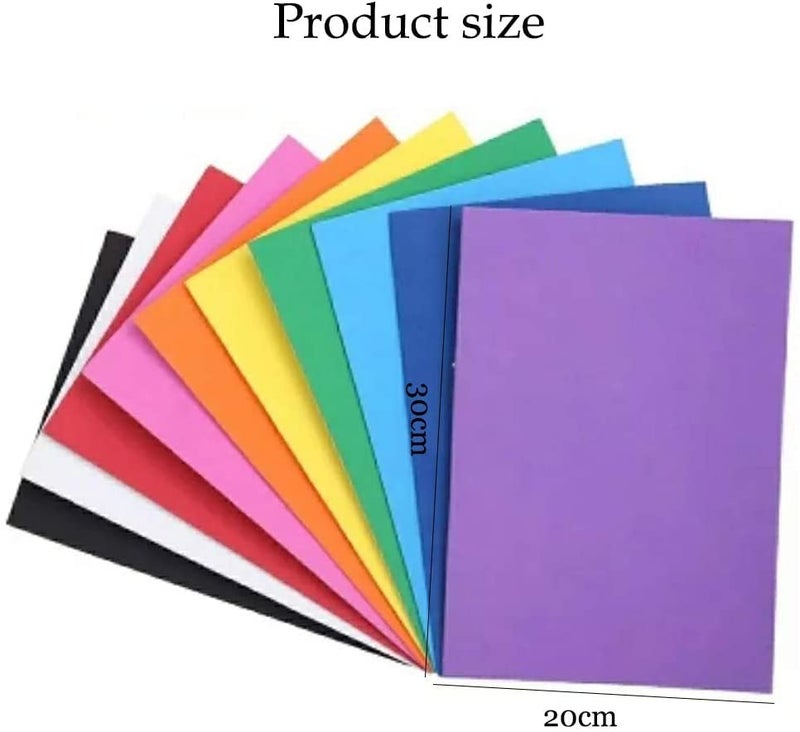 KABEER ART Foam Board Sheet Of 10 Different Colors A4 Size 2Mm Thickness,Watercolor - Image 5