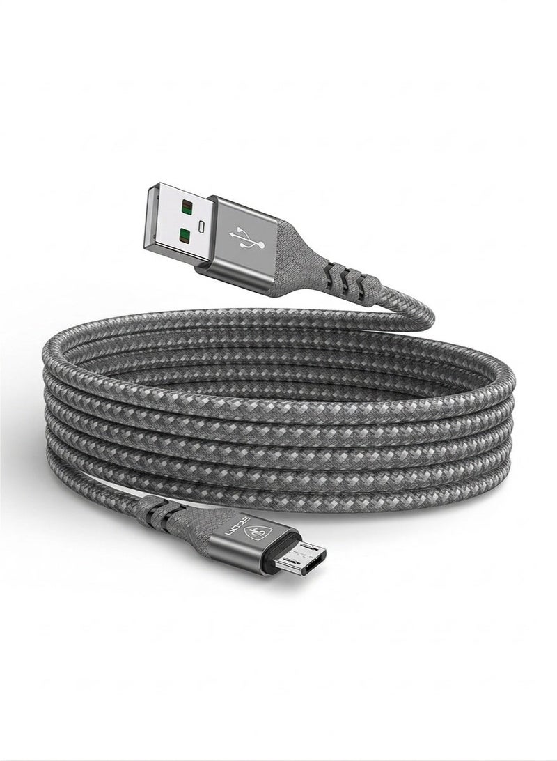 سبون كيبل شاحن USB A الى مايكرو أصلي و بجودة عالية من سبون 2 متر, متوافق مع اجهزة الاندرويد و ايضاً يدعم شحن يد سوني 4 - Image 1