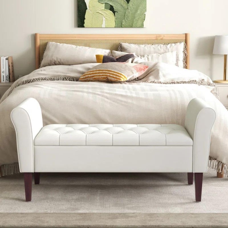 Comfynest Tufted Storage Bench with Flip-Top - Image 2
