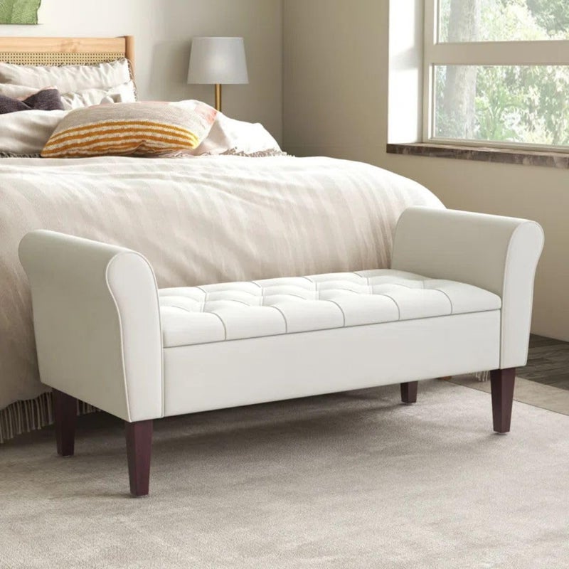 Comfynest Tufted Storage Bench with Flip-Top - Image 1