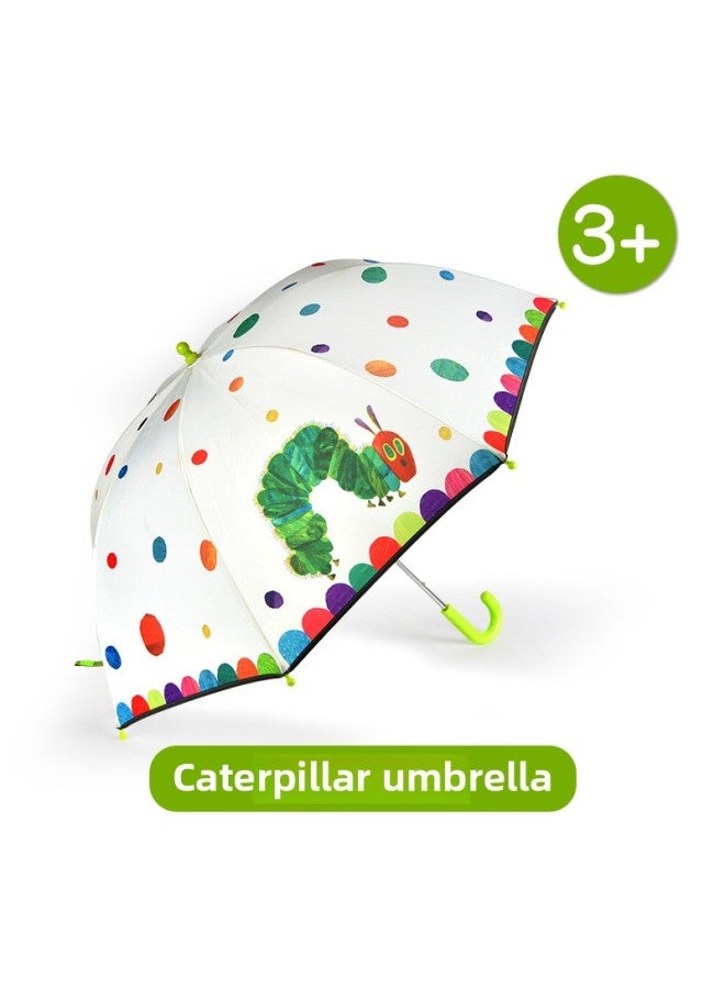 Mideer Milu Joint Model You Look Delicious Puzzle Kettle Stationery Box Tableware Umbrella Plush Toys-Color:mideer Umbrella-Good Hungry Caterpillar - Image 1