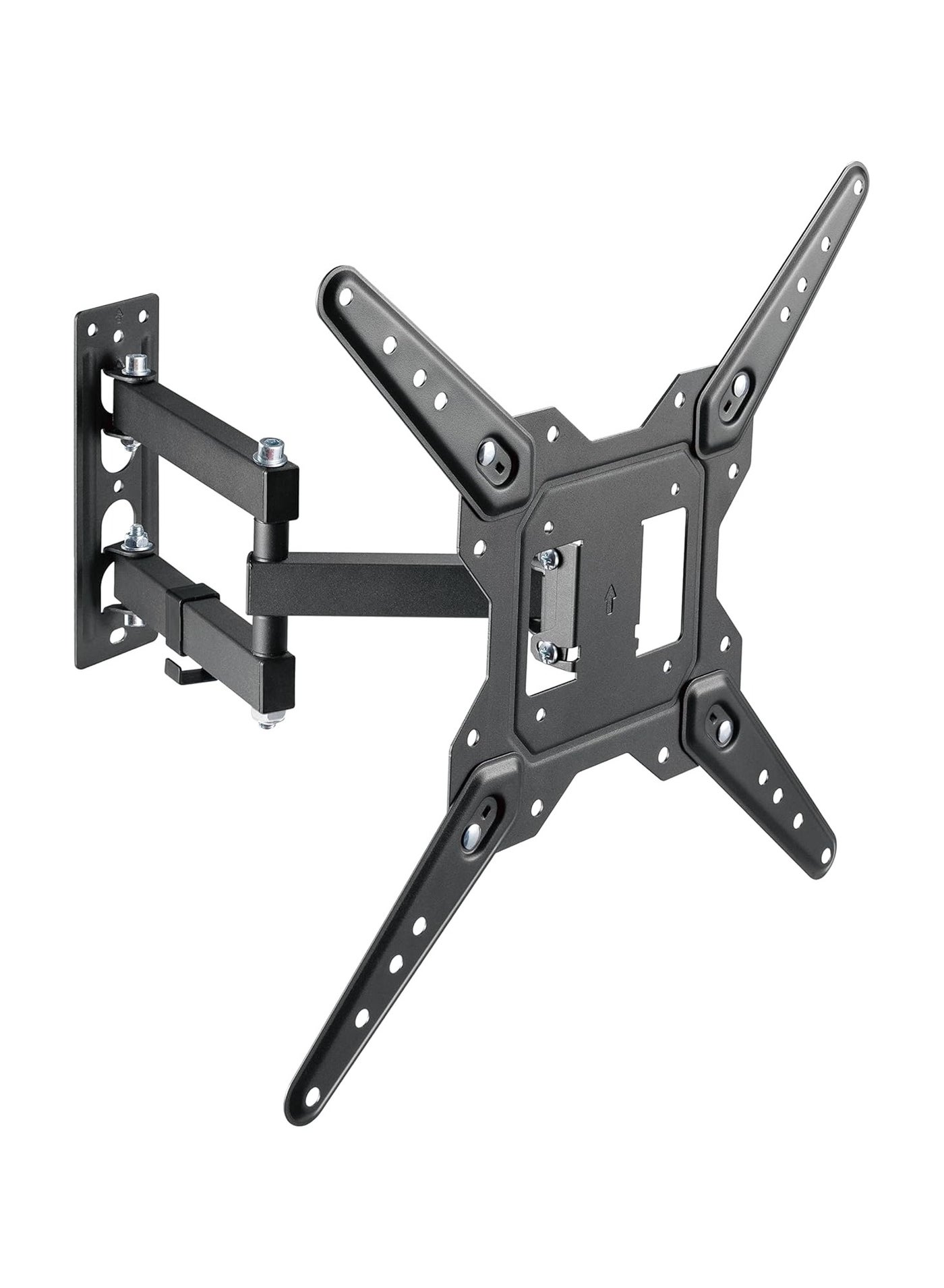 Newstar Full Motion TV Wall Mount Bracket for 23–55 Inch LED, LCD, Flat Panel & Curved TVs – Swivel, Tilt, Extendable Arm – VESA 100x100, 200x100, 200x200, 400x400 – Holds up to 30kg/66lbs – Black