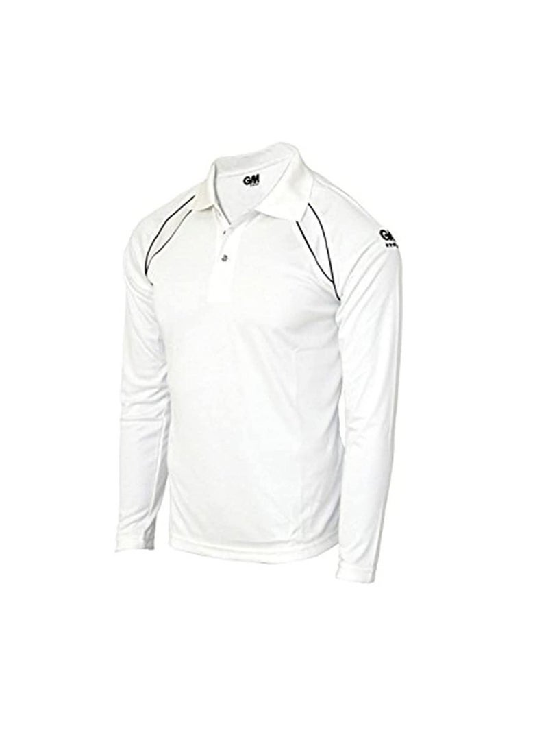 GM GM 7205 Full Sleeve Cricket T-Shirt Size-X-Large ( White/Navy) - Image 1