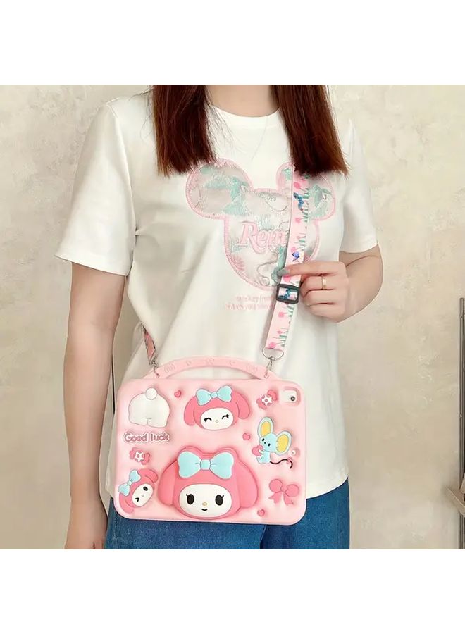حافظة لوحي My Melody من Sanrio لسامسونج تاب A7 لايت 8.7 إنش T220 T225 مع حماية كاملة للجسم وحامل دوار - Image 3