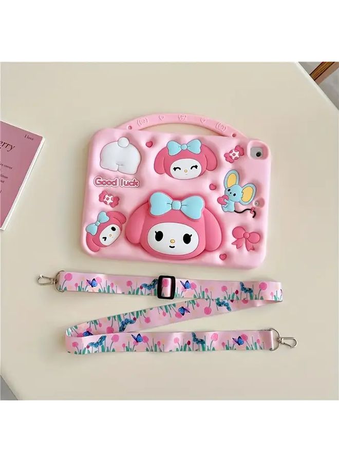 حافظة لوحي My Melody من Sanrio لسامسونج تاب A7 لايت 8.7 إنش T220 T225 مع حماية كاملة للجسم وحامل دوار - Image 4