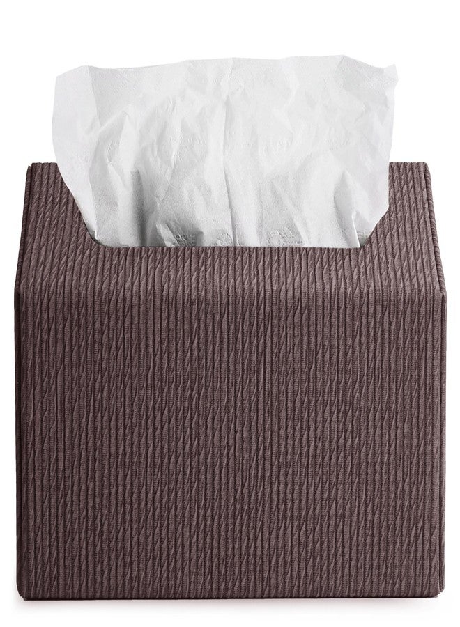 Haecsfl Leather Cover for Disposable Paper Hand Towel Box, Compatible with Kleenex Paper Hand Towel(1-Wood Brown) - Image 3