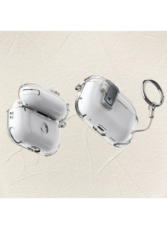 Generic - AirPods 4 Auto-Pop Crystal Case – Clear Protective Shell with Seamless Bluetooth Connection - Image 1