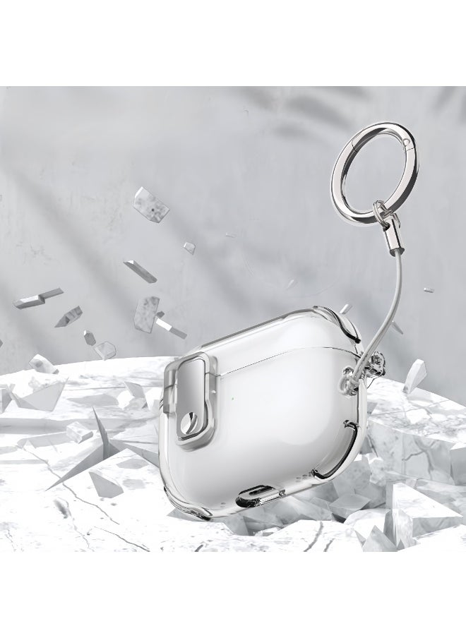 Generic - AirPods 4 Auto-Pop Crystal Case – Clear Protective Shell with Seamless Bluetooth Connection - Image 1