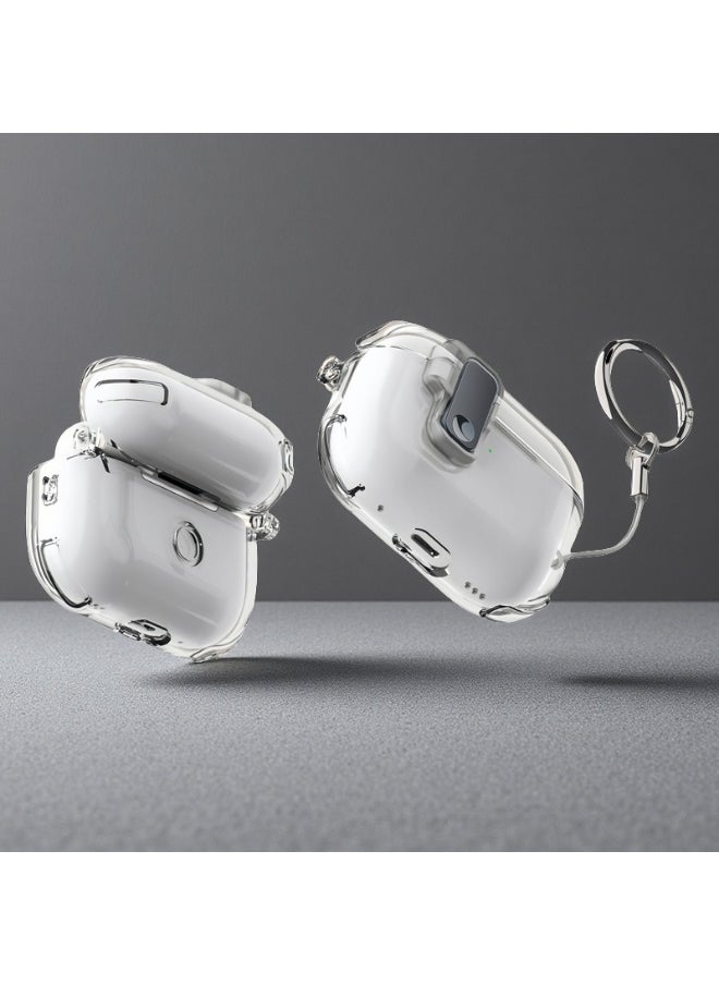 AirPods 4 Auto-Pop Crystal Case – Clear Protective Shell with Seamless Bluetooth Connection  - Image 2