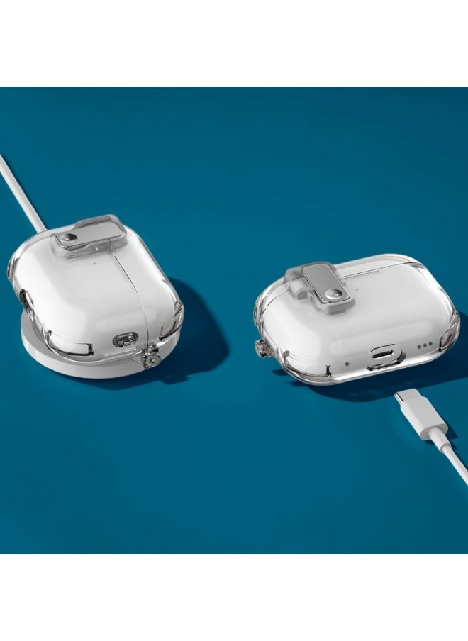 AirPods 4 Auto-Pop Crystal Case – Clear Protective Shell with Seamless Bluetooth Connection  - Image 3