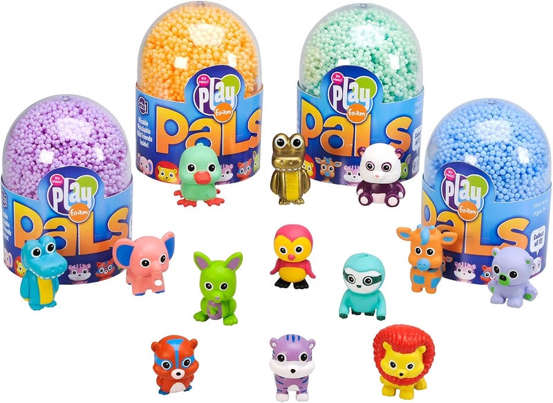إديوكيشنال إنسايتس Educational Insights Playfoam Pals Wild Friends 6-Pack، لعبة فيدجيت، لعبة حسية، هدية للأولاد والبنات، الأعمار 5+ - Image 1
