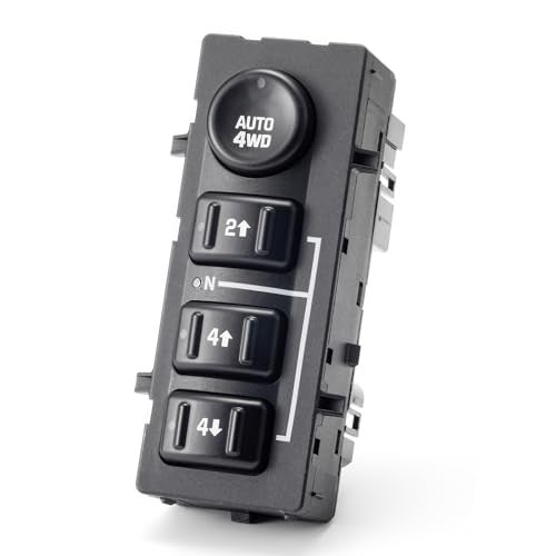Lin Cin Yin 4x4 Switch 4WD Wheel Drive for 2003-2006 Chevy Avalanche Silverado Suburban Tahoe GMC Sierra 1500 2500 3500 Yukon Escalade Auto 4WD Transfer Case Selector Control 15136039,15164520,19259313,901072 - Image 1