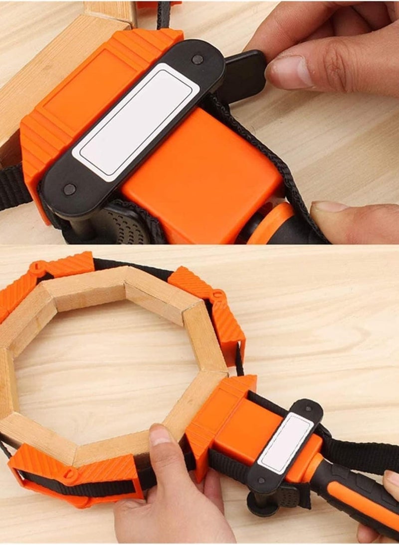 GGOOT Hardware Tools Woodworking Tool Supplies,Hand Tools,Woodworking Band Strap Clamp, Ratchet Band Clamp Miter Mitre Vise Tool for Work Pieces Picture Frame Cabinet  - Image 2