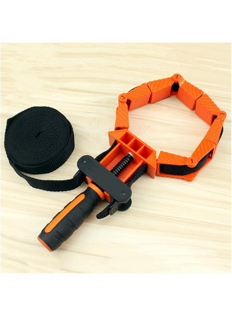 GGOOT Hardware Tools Woodworking Tool Supplies,Hand Tools,Woodworking Band Strap Clamp, Ratchet Band Clamp Miter Mitre Vise Tool for Work Pieces Picture Frame Cabinet  - Image 5