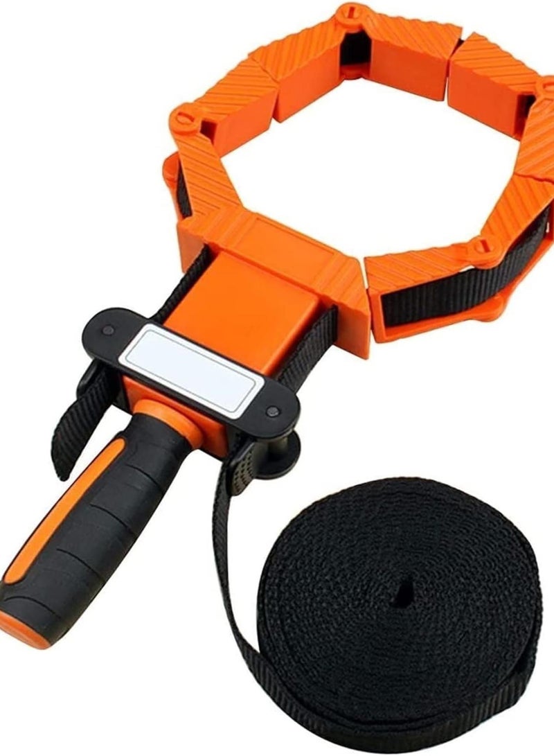 GGOOT Hardware Tools Woodworking Tool Supplies,Hand Tools,Woodworking Band Strap Clamp, Ratchet Band Clamp Miter Mitre Vise Tool for Work Pieces Picture Frame Cabinet  - Image 1