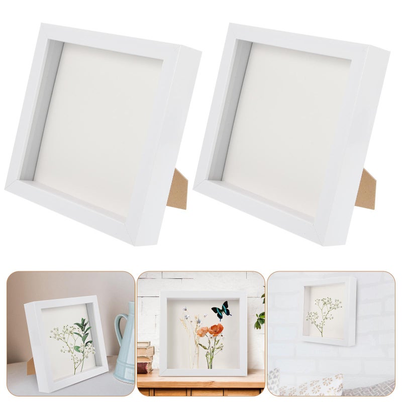 2Pcs Desktop Photo Frame Desktop Picture Frame Specimen Display Frame - Image 1