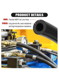 SYOSI 3/8 Inch ID Fuel Line Hose 10FT NBR Neoprene Rubber Push Lock Hose High Pressure 300PSI for Automotive Fuel Systems Engines  - Image 4