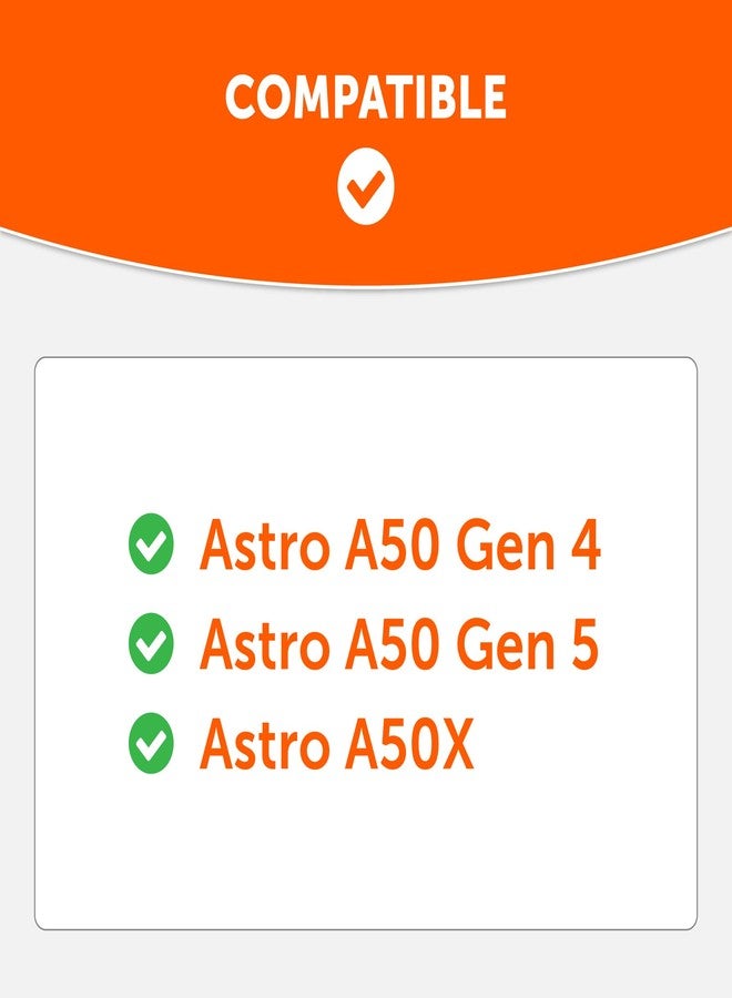 WC طقم استبدال عصابة الرأس المُطوّرة WC BandZ A50 لسماعات Astro A50 من الجيل الرابع والخامس وA50X من Wicked Cushions | راحة مُحسّنة، أناقة، وسهولة في التركيب | أسود التسعينيات - Image 2